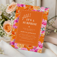 Jardin rose orange vibre Surprise fête d'anniversa
