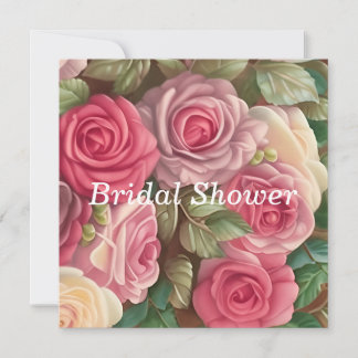 Invitation Jardin Rose victorien - Bouquet Mariage