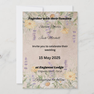 INVITATION JARDIN RUSTIQUE ROMANCE 1