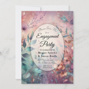 Invitation Jardin secret en soirée de la partie de l'engageme
