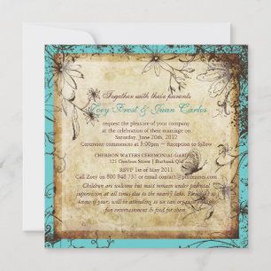 Invitation Jardin secret Vintage PixDezines, mariage de autom