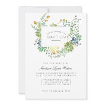 Jardin Succulent | Baptême d'aquarelle florale