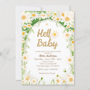 Invitation Jardin Summer Daisy Hello Baby Baby shower