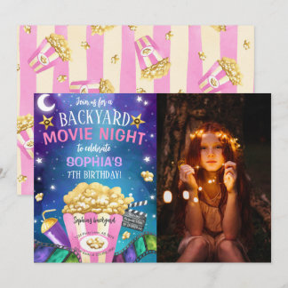 Invitation Jardin Vidéo Nuit Anniversaire Photo