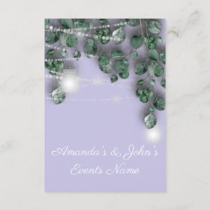 Invitation Jars de lumières de mariage Rustique Vert Lavande