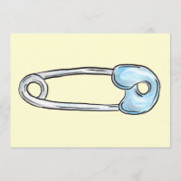 Invitation jaune de douche de goupille de