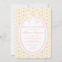 Jaune Pastel Fête de Mariage Florale Vintage Éléga