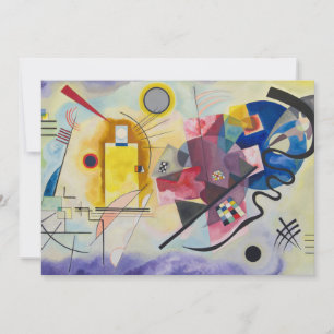 Invitation Jaune, Rouge, Bleu de Wassily Kandinsky