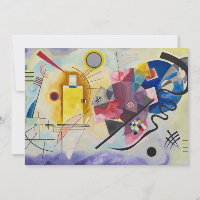 Invitation Jaune, Rouge, Bleu de Wassily Kandinsky (Devant)