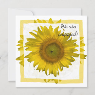 Invitation Jaune Sunflower