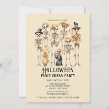 Jaunty Skeleton Portrait de famille Halloween Part