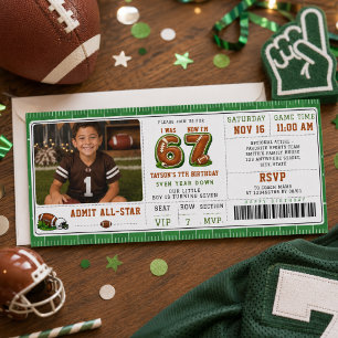 Invitation J'avais 6 ans, maintenant j'ai 7 ans – Football Am