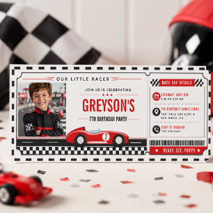 Invitation J'avais 6 ans maintenant j'ai 7 ans garçon de voit