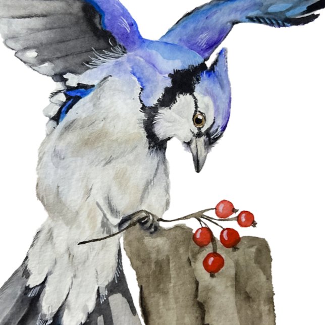 Invitation Jay bleu d'oiseau de la forêt (Créateur téléchargé)
