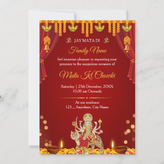 Invitation Jay Mata Di Mata Ki Chowki