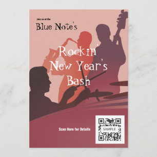 Invitation Jazz-band d'événement de modèle d'invitation