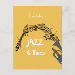 Invitation Jazz Et Blues Fête À Thème