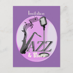 Invitation Jazz Et Blues Fête À Thème