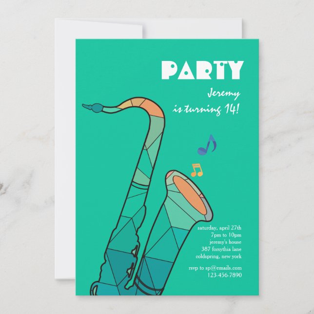 Invitation Jazz It Up (Devant)