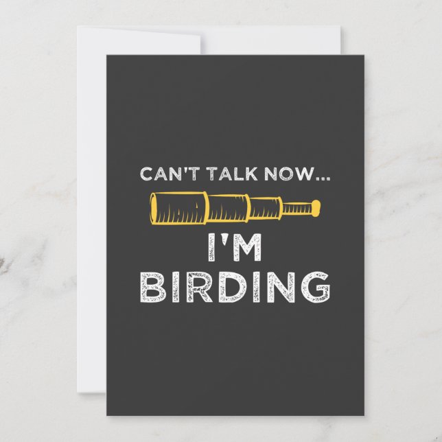 Invitation Je fais du Birding (Devant)