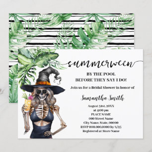 Invitation Je fais la fête au bord de la piscine Shower de ma