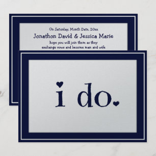Invitation je fais - marine