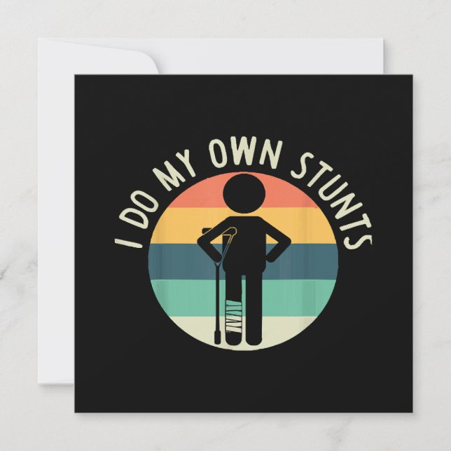 Invitation je fais mes propres cascades (Devant)