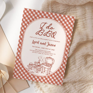 Invitation Je fais un BBQ Couple Shower Fête de Fiançailles