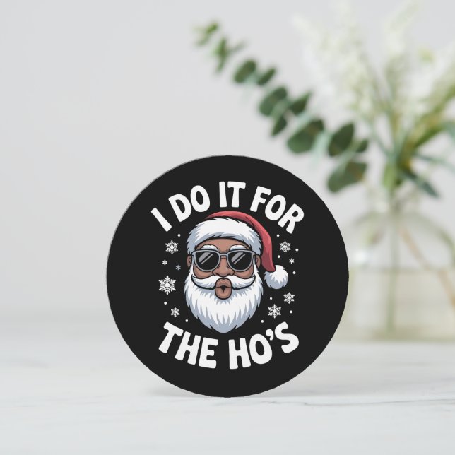 Invitation Je le fais pour les Hos Noël Afro-Américain  (Debout devant)