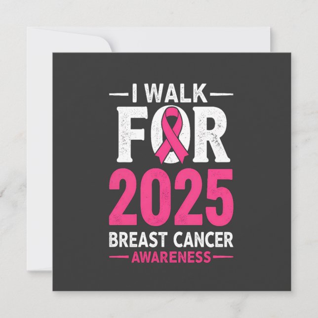Invitation Je Marche Pour Le Cancer Du Sein De 2025 (Devant)