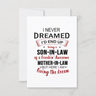 Invitation Je n'ai jamais rêvé que je finirais par être un be