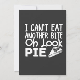 Invitation Je ne peux pas manger une autre bouchée Oh Look Pi