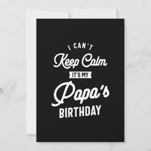 Invitation Je ne peux pas rester calme, c'est l'anniversaire 