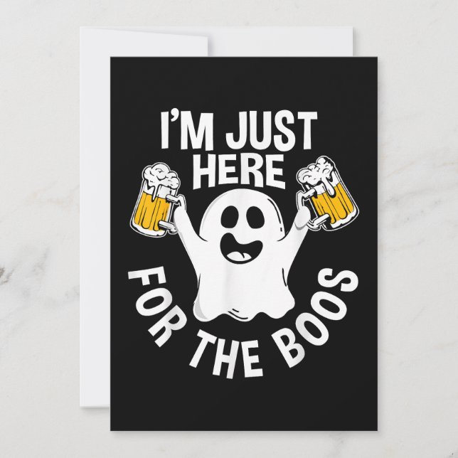 Invitation Je ne suis ici que pour les huées (Devant)