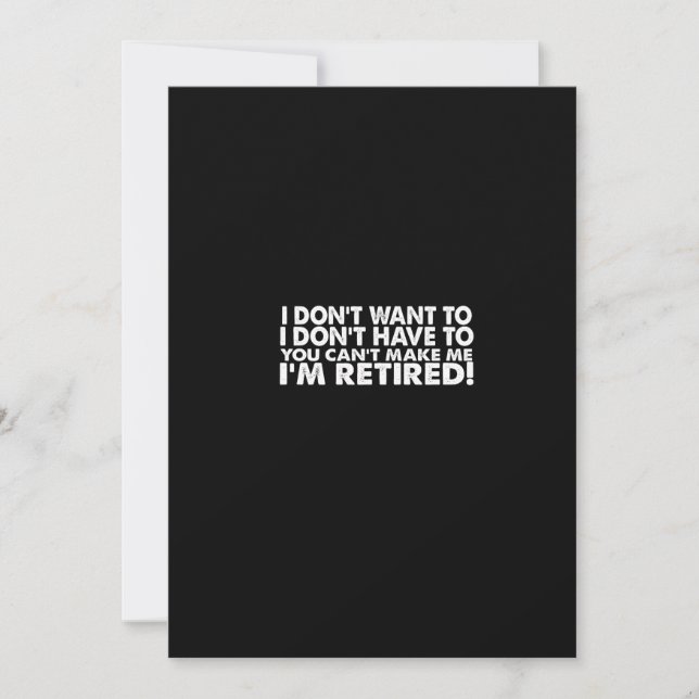 Invitation je ne veux pas que tu ne puisses pas me forcer (Devant)