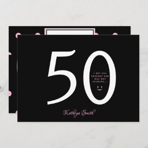 Invitation Je parie que tu pensais qu'elle était plus jeune a