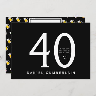 Invitation Je Parie Que Tu Pensais Qu'Il Avait Plus De Quaran