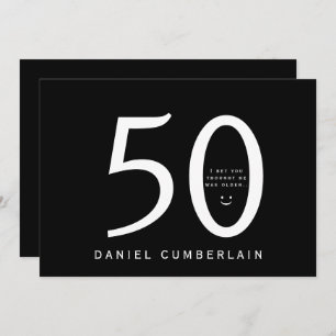 Invitation Je Parie Que Tu Pensais Qu'Il Était Plus Âgé Anniv