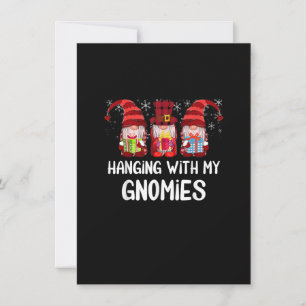 Invitation Je Passe Avec Mes Gnomies Drôle Ami Gnome Christm