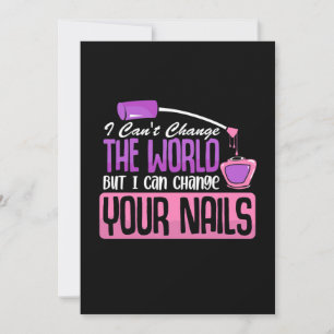 Invitation Je peux changer vos ongles