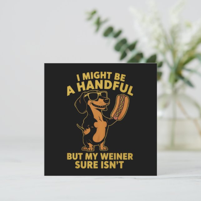 Invitation Je peux être un peu difficile mais mon weiner ne l (Debout devant)