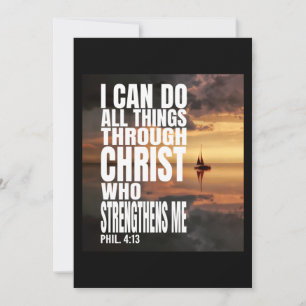 INVITATION JE PEUX FAIRE TOUTES CHOSES PAR CHRIST QUI ME FORT