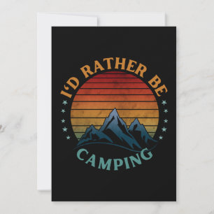 INVITATION JE PRÉFÈRE CAMPER