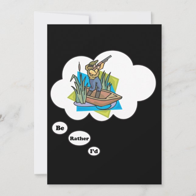 Invitation Je préfère chasser le canard (Devant)