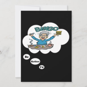 Invitation Je préfère jouer au Bingo 4