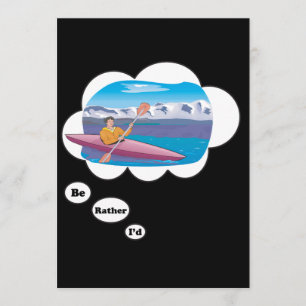 Invitation Je préférerais être Kayak