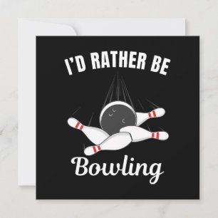 Invitation Je préférerais faire du bowling