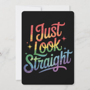 Invitation Je Regarde Juste Gay Arc-en-ciel Gay Pride Ally