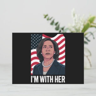 Invitation Je suis avec son vote Kamala pour le président 202