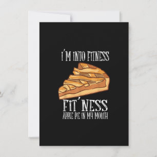 Invitation Je suis dans la forme Fitness Fit' Ness Tarte aux 